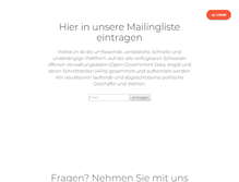 Tablet Screenshot of politik.ch
